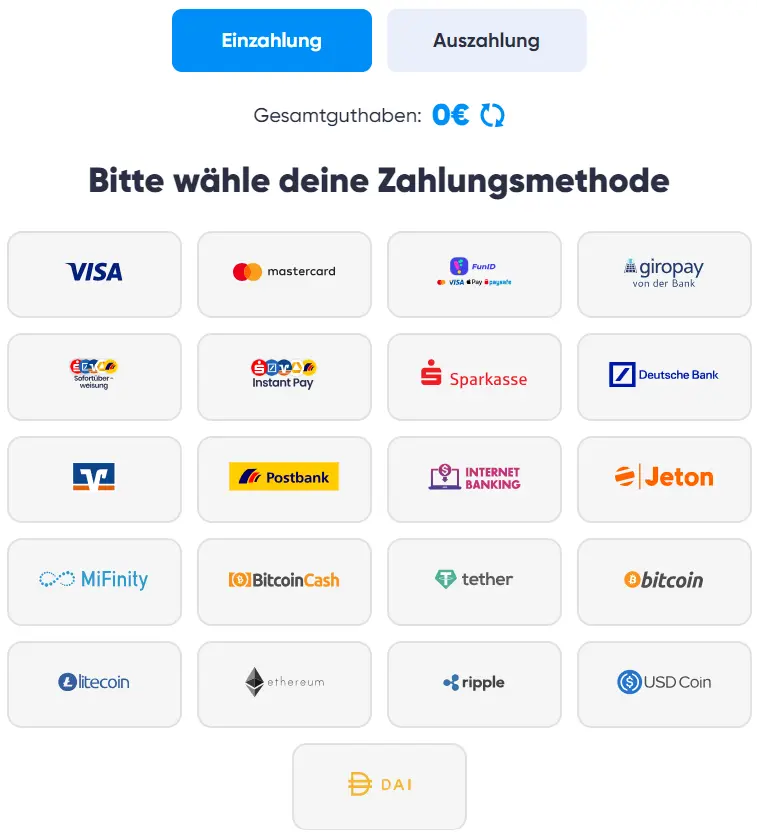 Cazimbo Casino Einzahlung